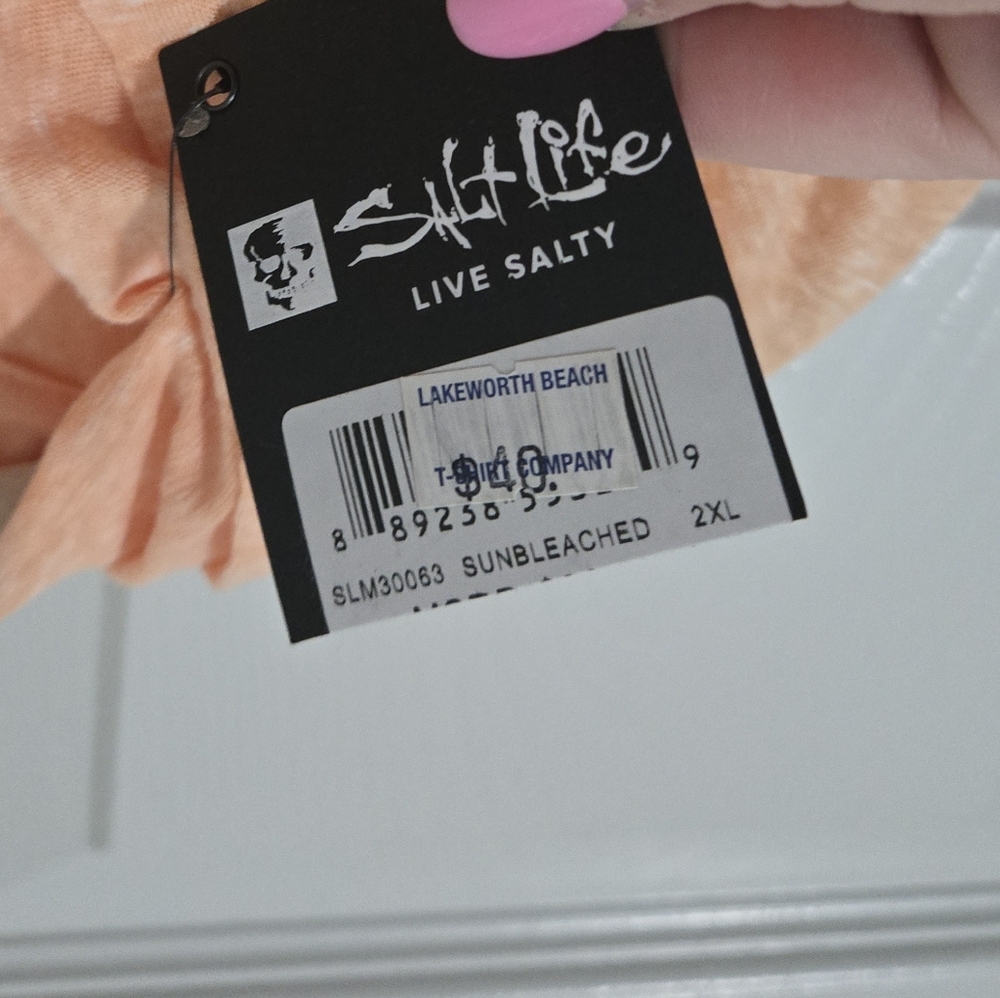 Salt Life Sunbleached Live Salty Hooded Tee - Picture 4 of 7